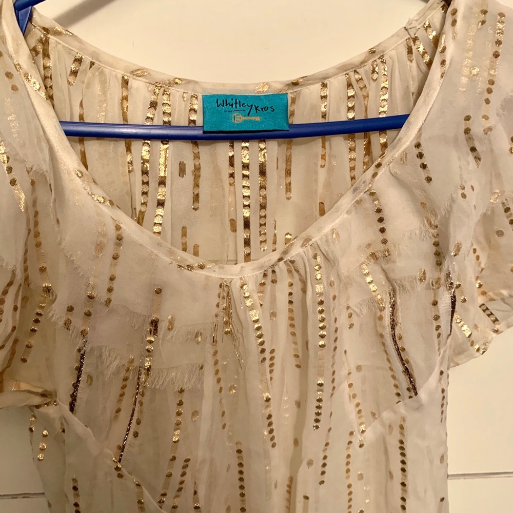Whitley Kors Gold Cream Shirt - Picture 3 of 4